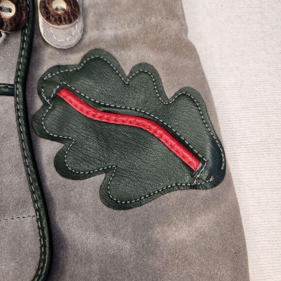 Vintage Lederhosen German Suede Leather Child Size Authentic - Picture 4 of 16